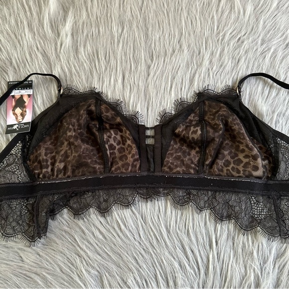 Sofia Intimates By Sofia Vergara Lace & Satin Bralette Womens Size Medium Bra - Picture 5 of 6